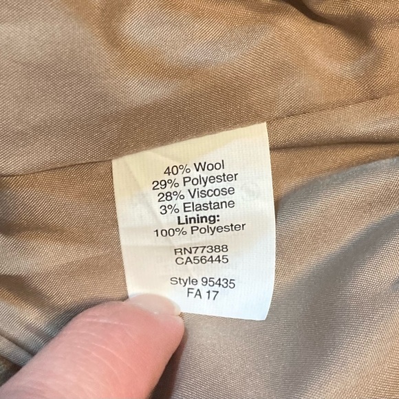 J.Crew Camel Tan Wool Blend Elastic Waist Mini Skirt Pockets Size 8 95435‎ FA17 - Picture 7 of 7